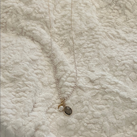 Long Gold Pendant Necklace - Picture 2 of 3